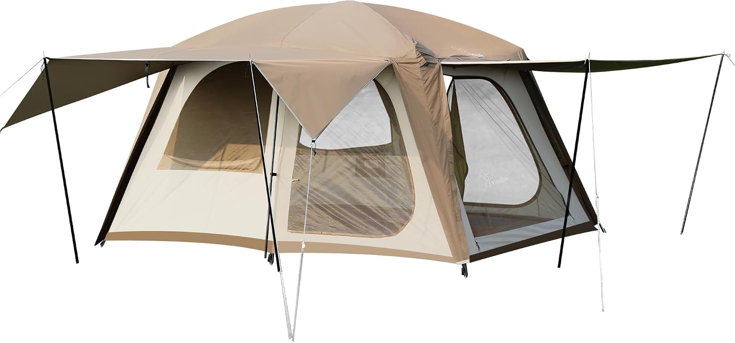 Waterproof Glamping Tent – Spacious Portable Outdoor Shelter for Camping, Travel and Backyard Adventures