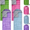 4 Pcs Camping Sleeping Bag for Adults Lightweight Packable Waterproof Camping Gear Equipment to Keep Warm for Outdoor Backpacking Hiking Travel